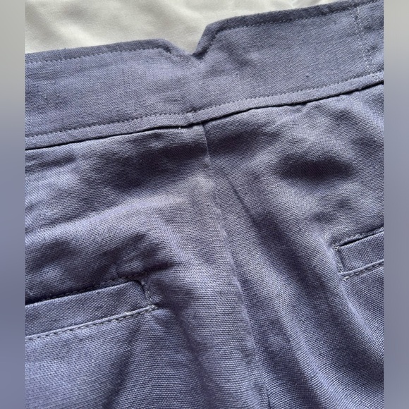 NWT Jason Wu Pleated Shorts High Waisted Linen Blend Summer Style Sz 6 - Picture 4 of 6